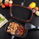 Double grill pan 40cm