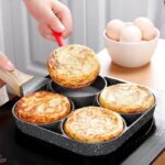 High Quality heavy granite non~stick 4slot pancake/egg pan