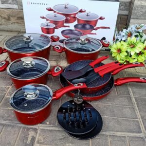 15pcs Edenberg Granite Cookware