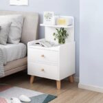 Bedside table with 2 drawers.