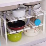 Under sink rack organizer