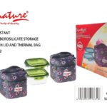 2 pcs Lunch Box with Thermal Bag