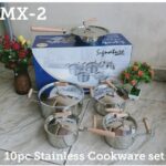 10 pcs Induction Base Stainless Steel Cookware
