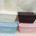 Woven design plastic organizing