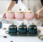 3-1 ceramic sugar dish with a tray