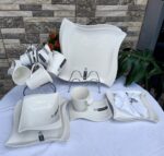 36pcs Shapely Dinner set (plain)