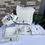 36pcs Shapely Dinner set (plain)