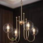 Large Globe, Brass Pendant Light Fixtures