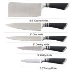 Knife Set With 360 Degree Rotating Stand - Image 2