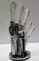 Knife Set With 360 Degree Rotating Stand - Image 5