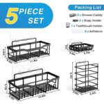 5pcs set Shower caddy shelf/Bathroom organizer - Image 3