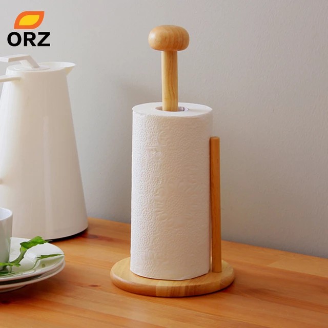 Rectangular Light Brown Mango Wood Tissue Holder main image 1