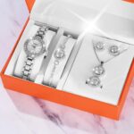 Diamond luxury golden jewelry ladies gift set - Image 2