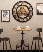 Roman Vintage Gear wall Clock