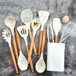 marble silicone spoon set