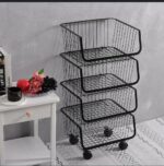4 layer trolley mesh rack - Image 2