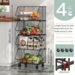 4 layer trolley mesh rack - Image 4