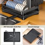 2 tier carbon steel dish drying rack - Image 10