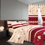 7pc woolen Curtain duvet sets