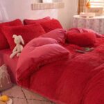 Luxury designs Velvet plush Fluffy Duvet set - Image 7