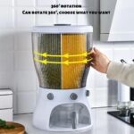 Partitioned rotation cereal dispenser