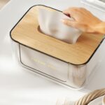 Transparent tissue box