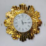 classy mirrored Wall clock
