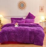 Luxury designs Velvet plush Fluffy Duvet set - Image 5