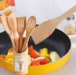 Bamboo cooking tools set - Image 2