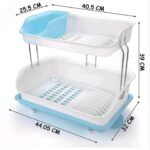 2-tier Plastic Dish Bowl Drainer Rack - Image 3