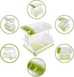 2-tier Plastic Dish Bowl Drainer Rack - Image 6