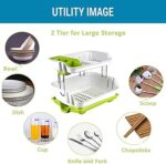 2-tier Plastic Dish Bowl Drainer Rack - Image 7