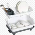 2-tier Plastic Dish Bowl Drainer Rack - Image 8