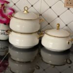 Gold line dish serving Bowl