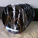 Black marble design ceramic