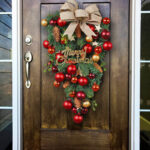 Christmas Red wreath front door hanging - Image 6