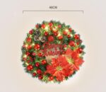 Christmas Door Wreath Decor - Image 3