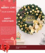 Christmas Door Wreath Decor - Image 7