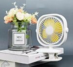 Mini rechargeable clip fan
