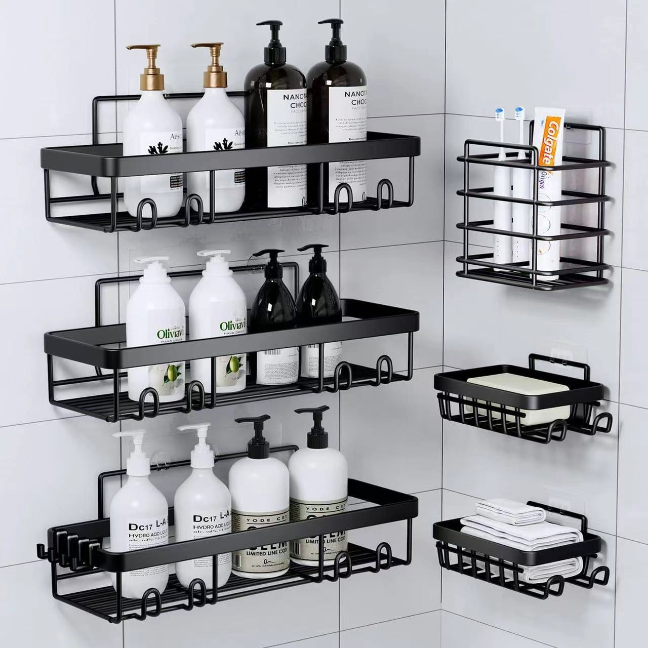 IMG-20250104-WA0056 6pcs set Shower caddy shelf/Bathroom organizer - Image 1